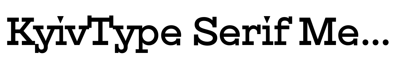 KyivType Serif Medium